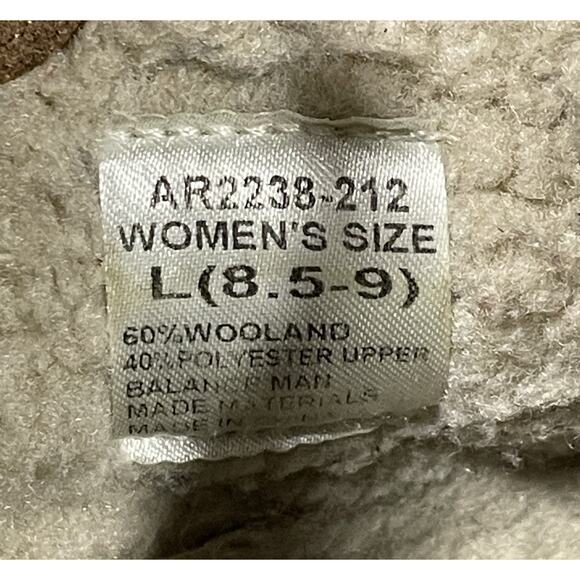 Ariat Women's Size Large 8.5/9 Warm Pull On Bootie Slippers Denim Stripe-Comfort - Picture 10 of 11